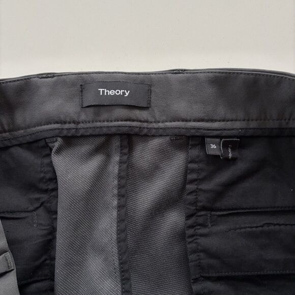 Theory Zaine SW Neoteric Pants Mens 36x27 Gray Polyamide Stretch - Picture 7 of 8
